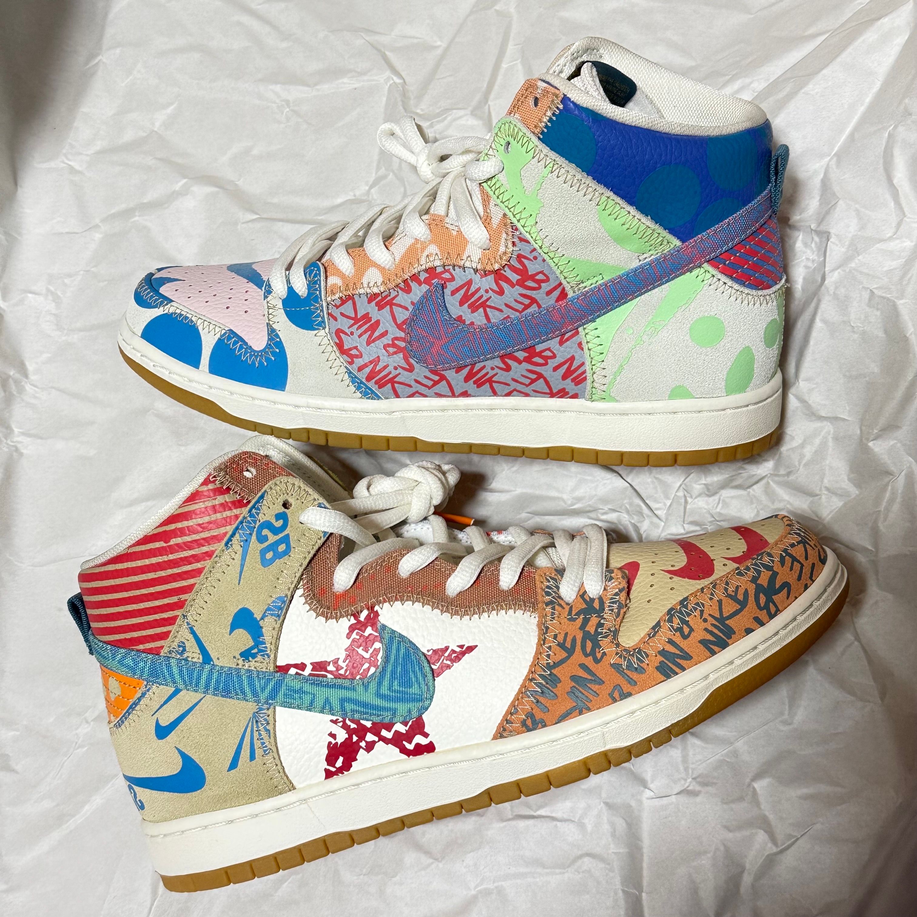 THOMAS CAMPBELL × Nike SB Dunk High "Ice Jade/Circuit Orange-Sail"