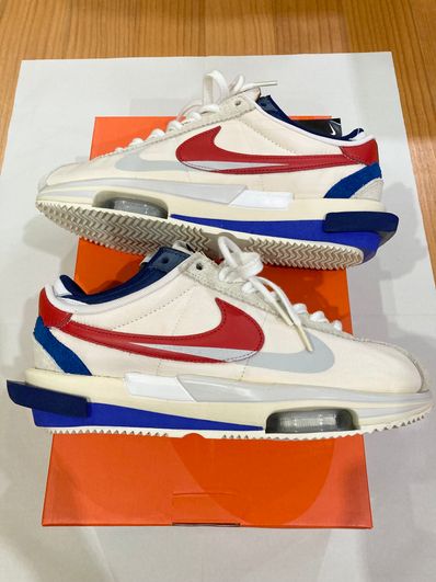 sacai × Nike Zoom Cortez "White and University Red"