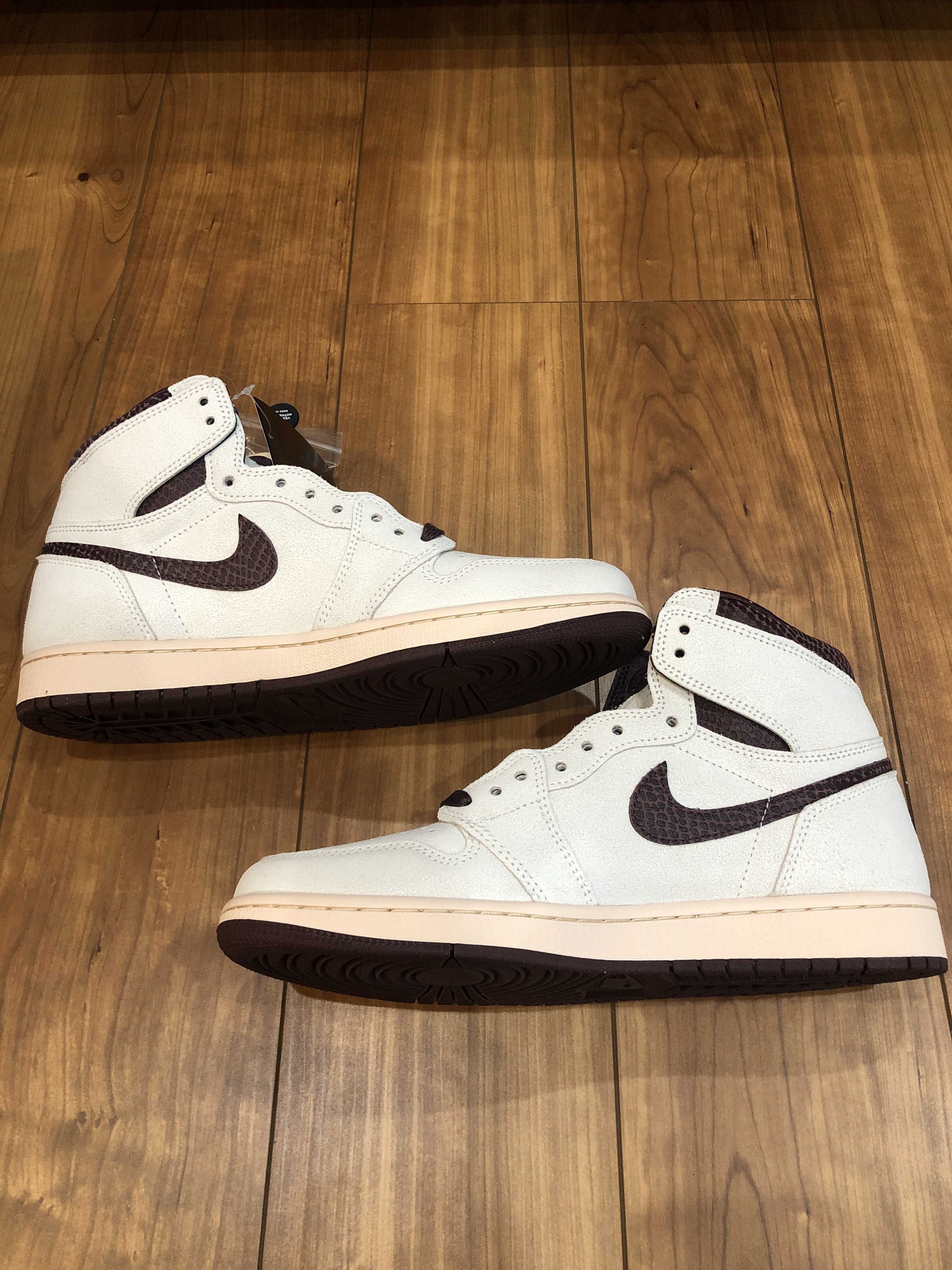 A Ma Maniere × Nike Air Jordan 1 Retro High OG "Sail and Burgundy"