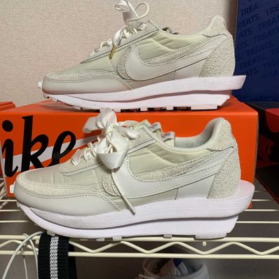 sacai × Nike LDV Waffle "Triple White"