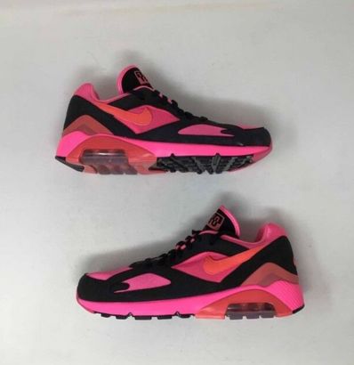 COMME des GARCONS HOMME PLUS × Nike Air Max 180 "Black/Pink"