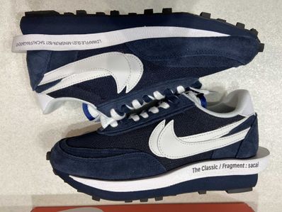 Fragment × sacai × Nike LD Waffle "Blackended Blue"