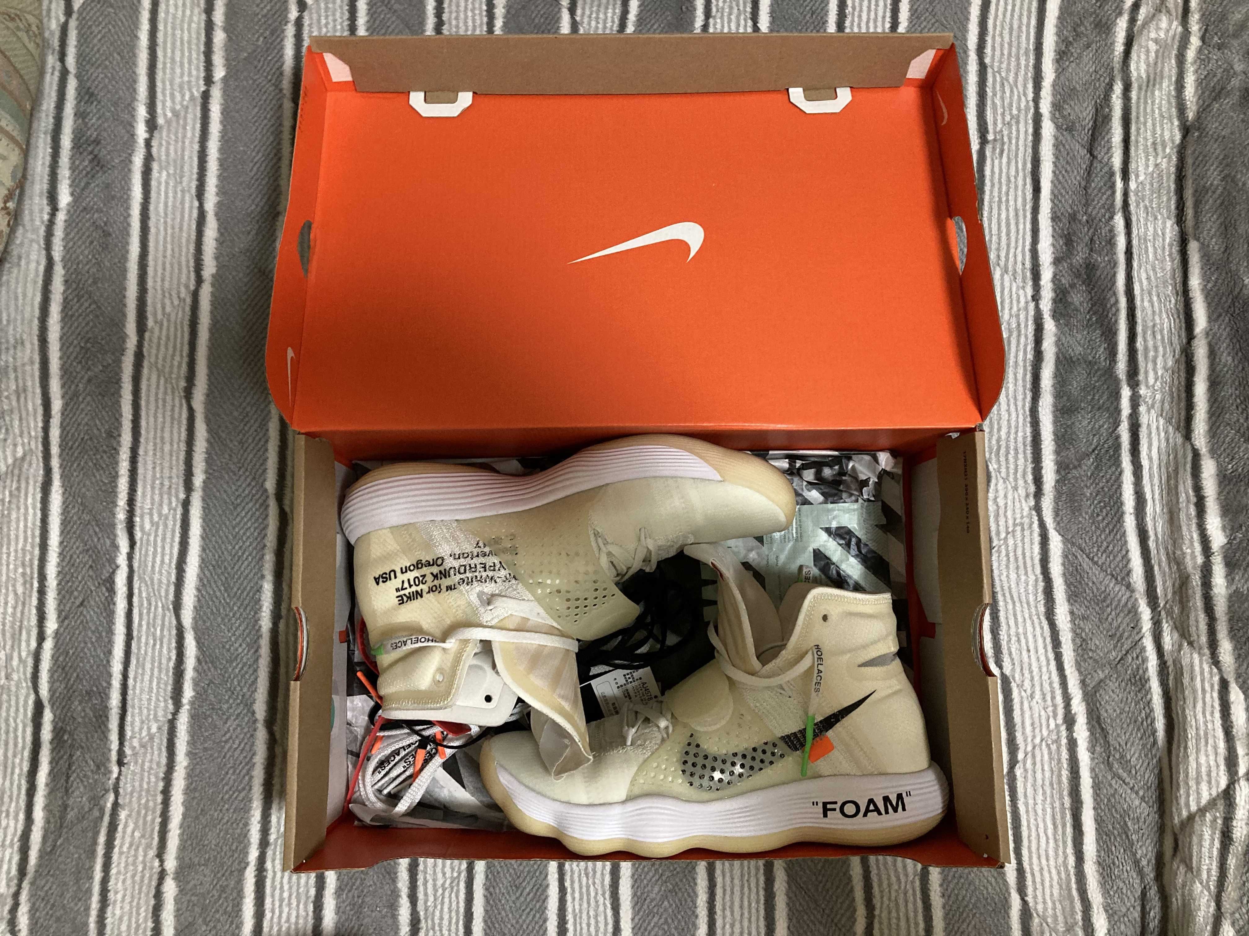 Off-White × Nike React Hyperdunk 2017 Flyknit "The 10/White"