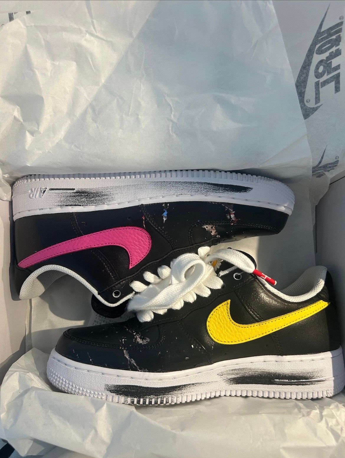 PEACEMINUSONE × Nike Air Force 1 Low '07 Para-Noise 3.0 "Black and Multi-Color" / G-DRAGON