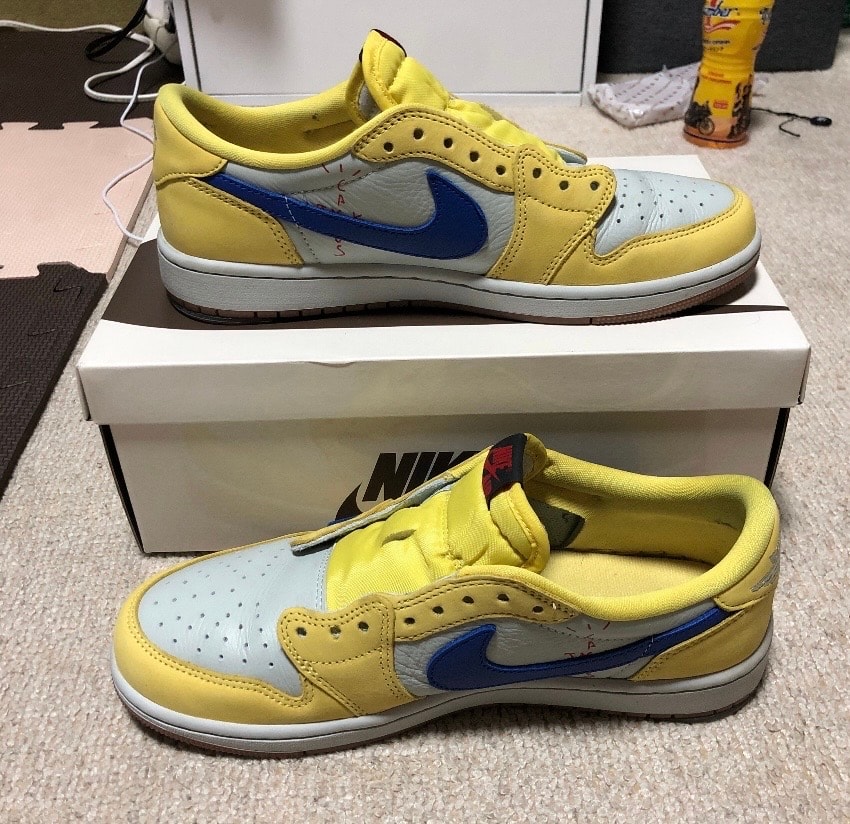 Travis Scott × Nike Women's Air Jordan 1 Retro Low OG "Canary"