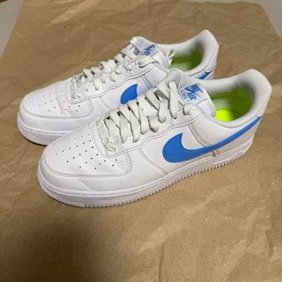 Nike Women's Air Force 1 '07 Next Nature "White/University Blue/White Volt"