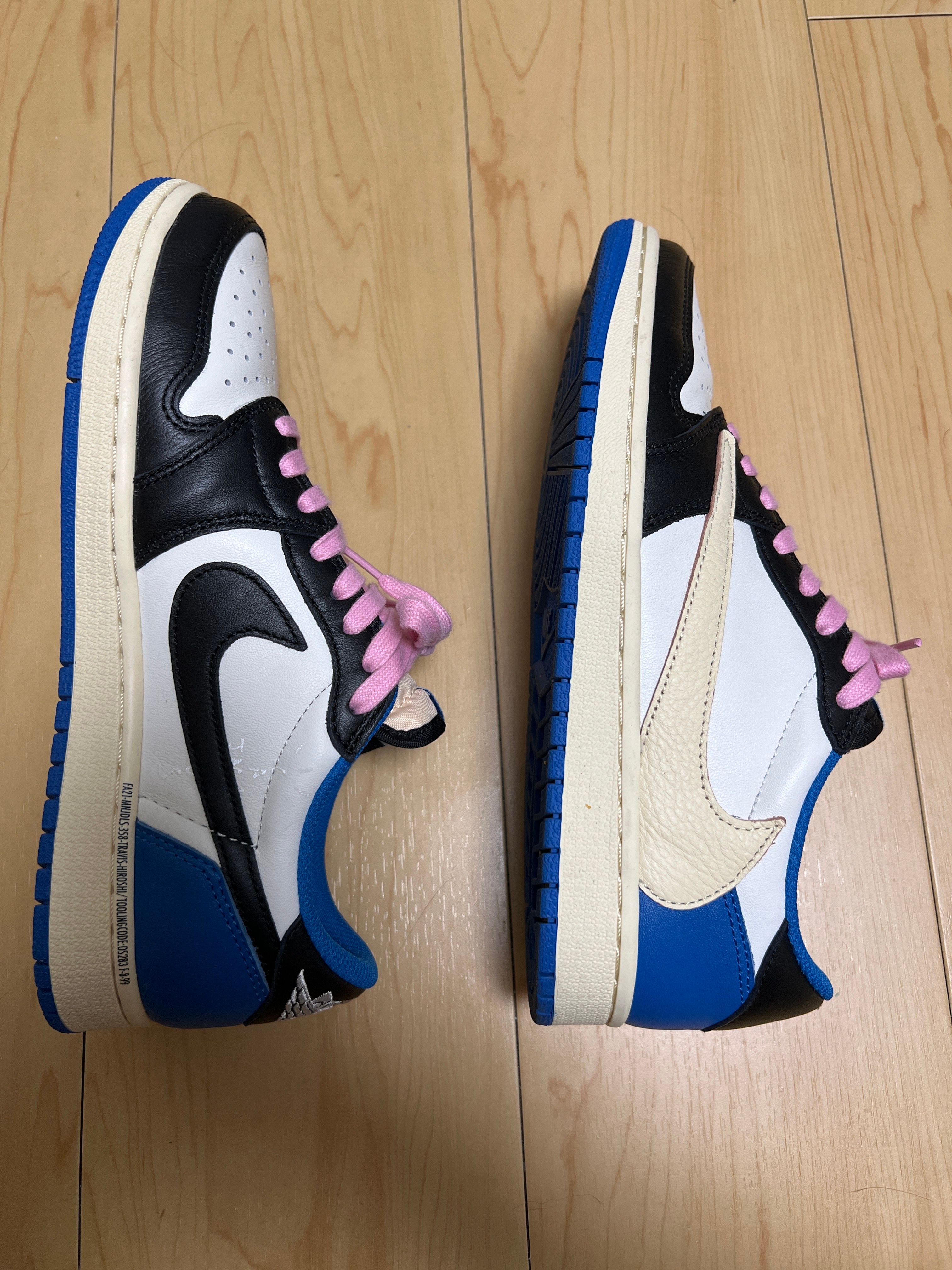 Travis Scott × fragment design × Nike Air Jordan 1 Low OG SP "Military Blue"