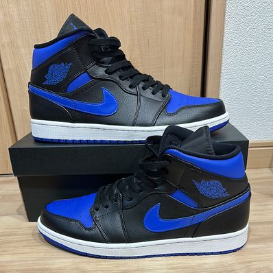 NIKE AIR JORDAN 1 MID "BLACK/BLUE"