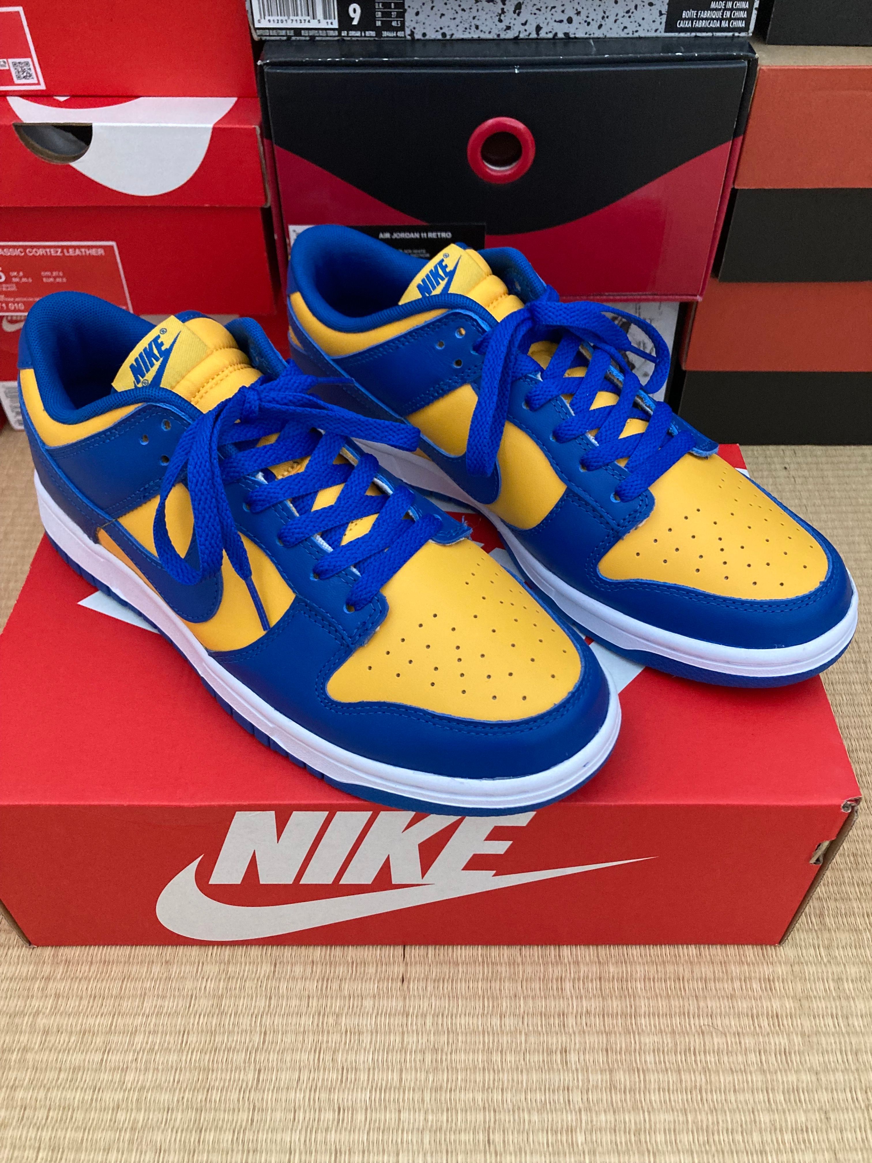 Nike Dunk Low "Blue Jay and University Gold"