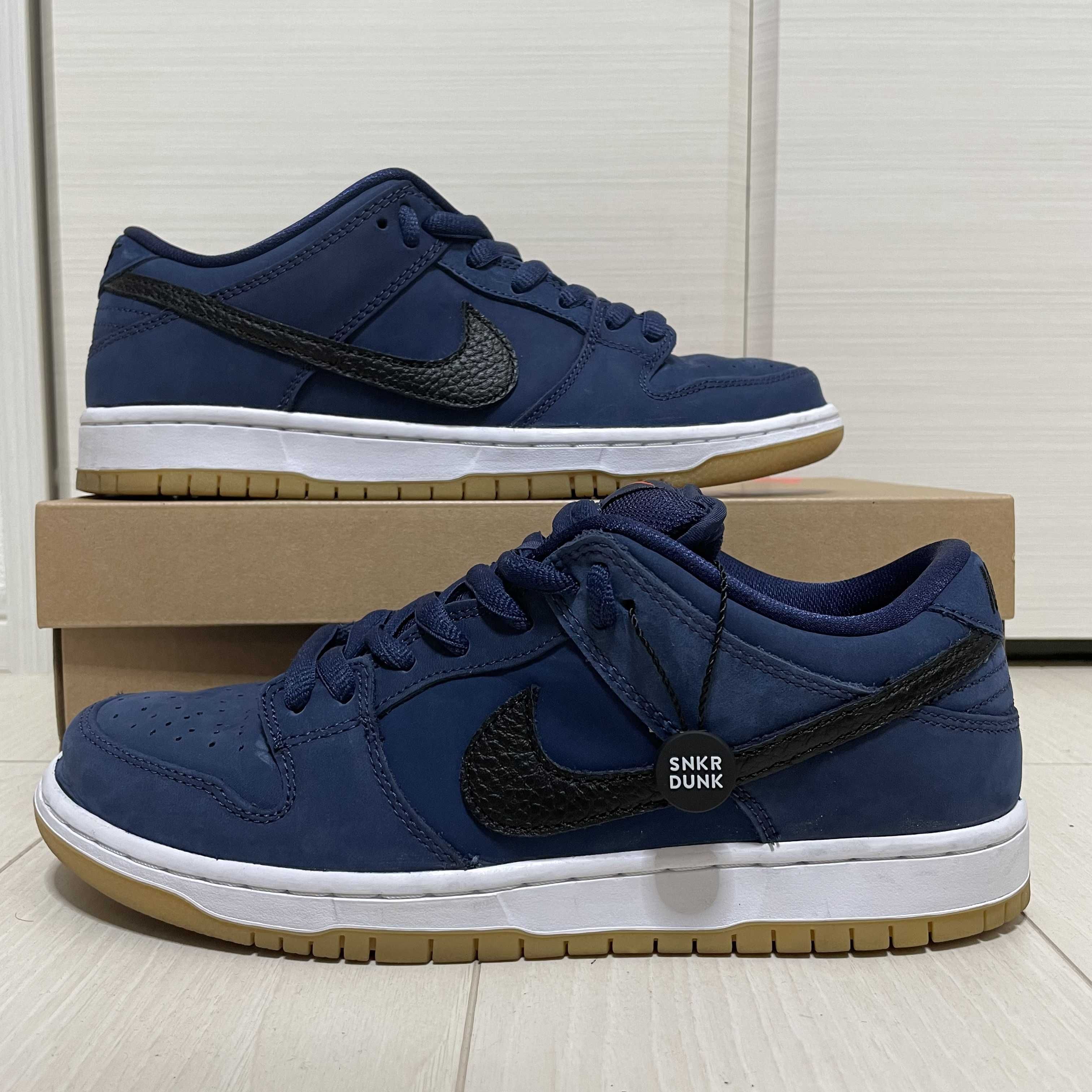 Nike SB Dunk Low Orange Label "Obsidian/Black-Light Gum Brown"