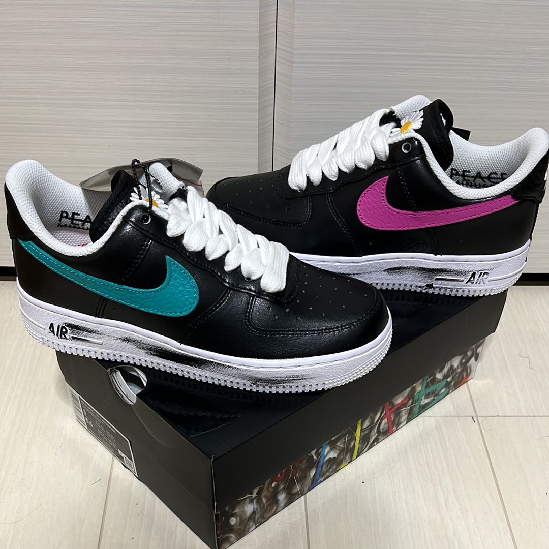 PEACEMINUSONE × Nike Air Force 1 Low '07 Para-Noise 3.0 "Black and Multi-Color" / G-DRAGON