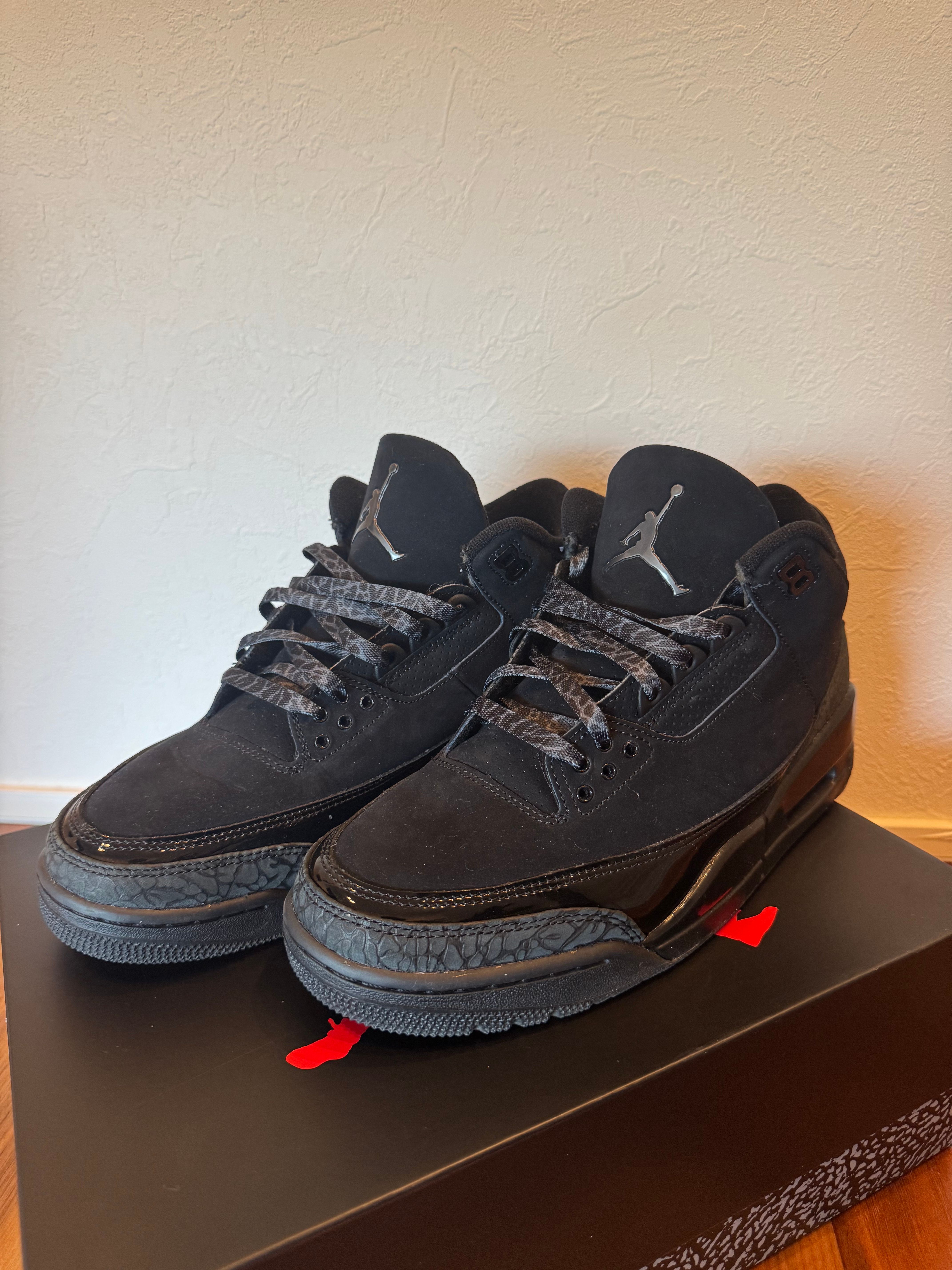 極美品 NIKE ナイキ エア ジョーダン 3 ブラックキャット 28.5㎝ 1/11発売｜Nike Air Jordan 3 Retro 