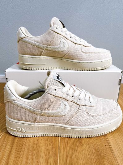 Stussy × Nike Air Force 1 Low "Fossil Stone"