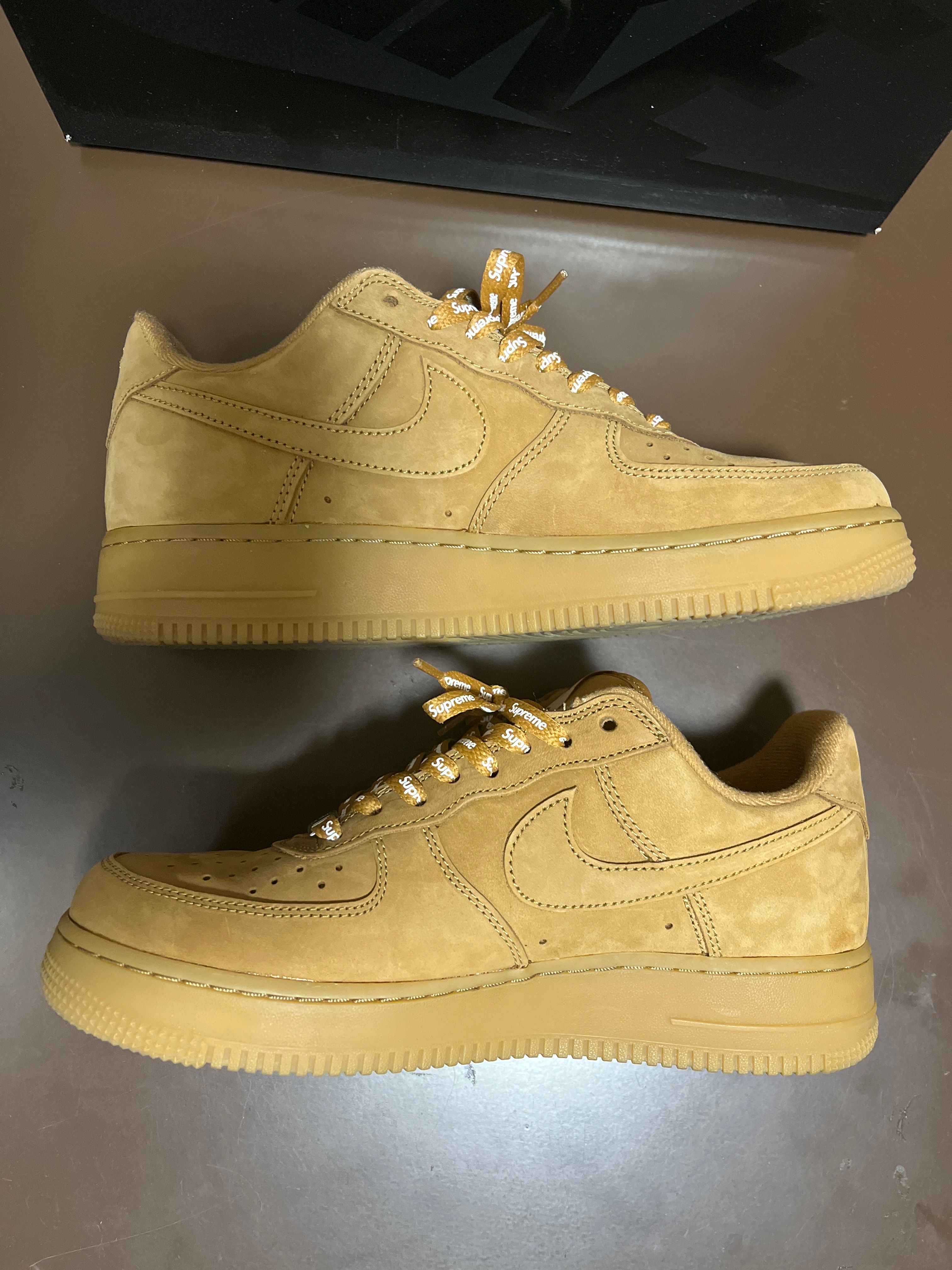 Supreme × Nike Air Force 1 Low "Flax/Wheat"