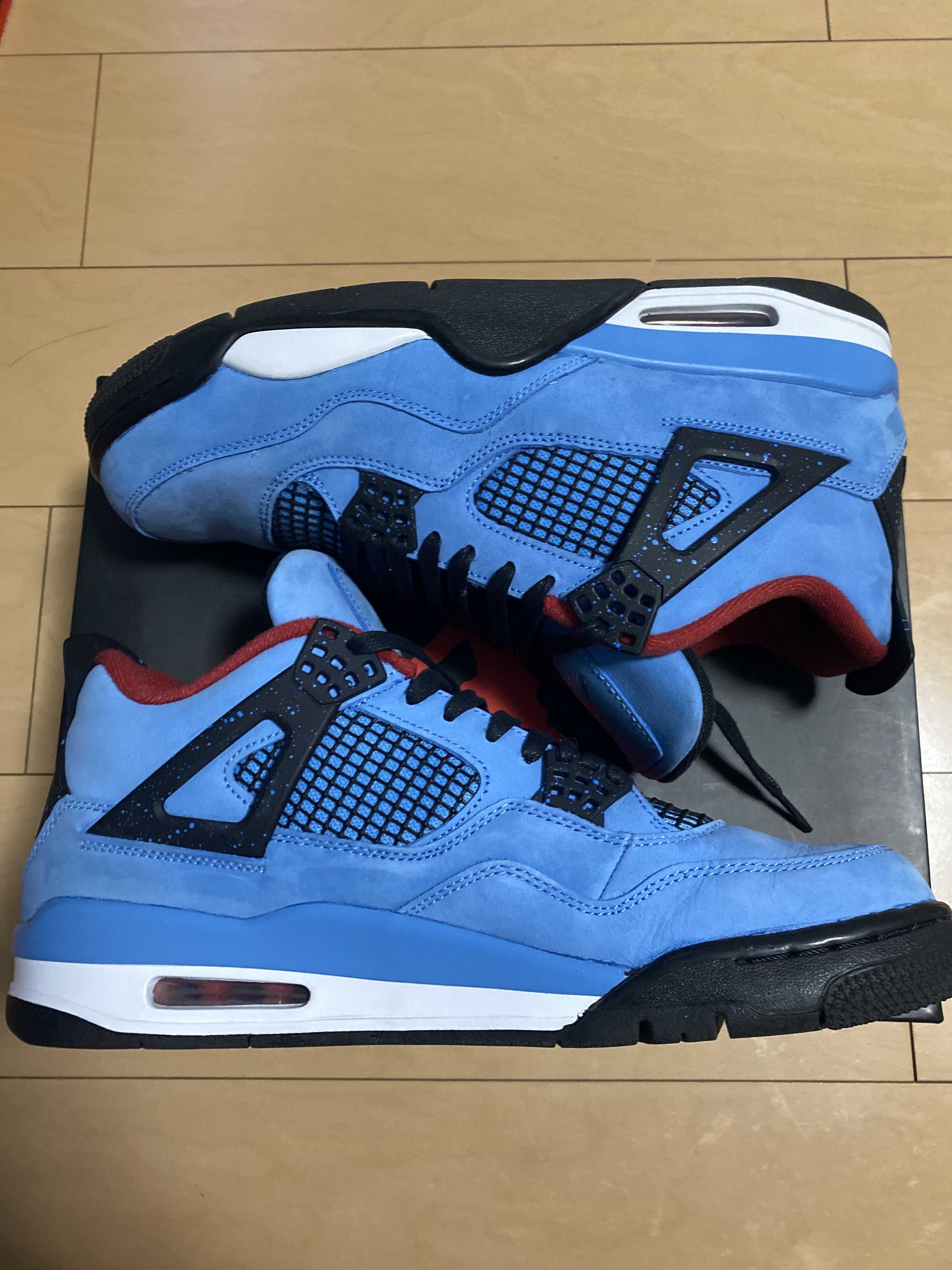 Travis Scott × Nike Air Jordan 4 Retro Cactus Jack "University Blue"