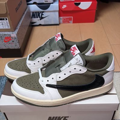 Travis Scott × Nike Air Jordan 1 Low OG SP "Reverse Olive"