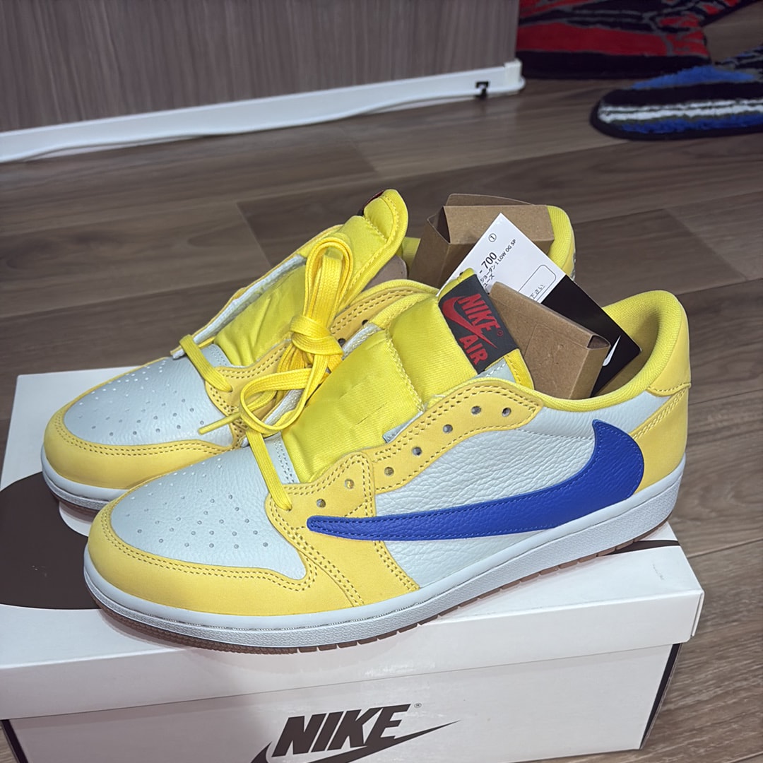 Travis Scott × Nike Women's Air Jordan 1 Retro Low OG "Canary"