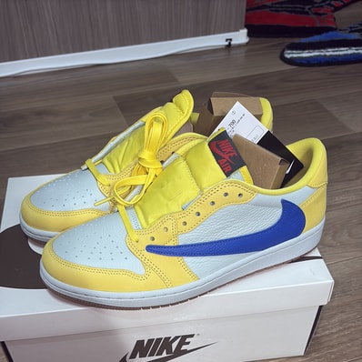 Travis Scott × Nike Women's Air Jordan 1 Retro Low OG "Canary"