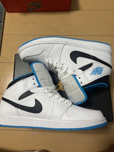 Nike Air Jordan 1 Mid "White/Laser blue"