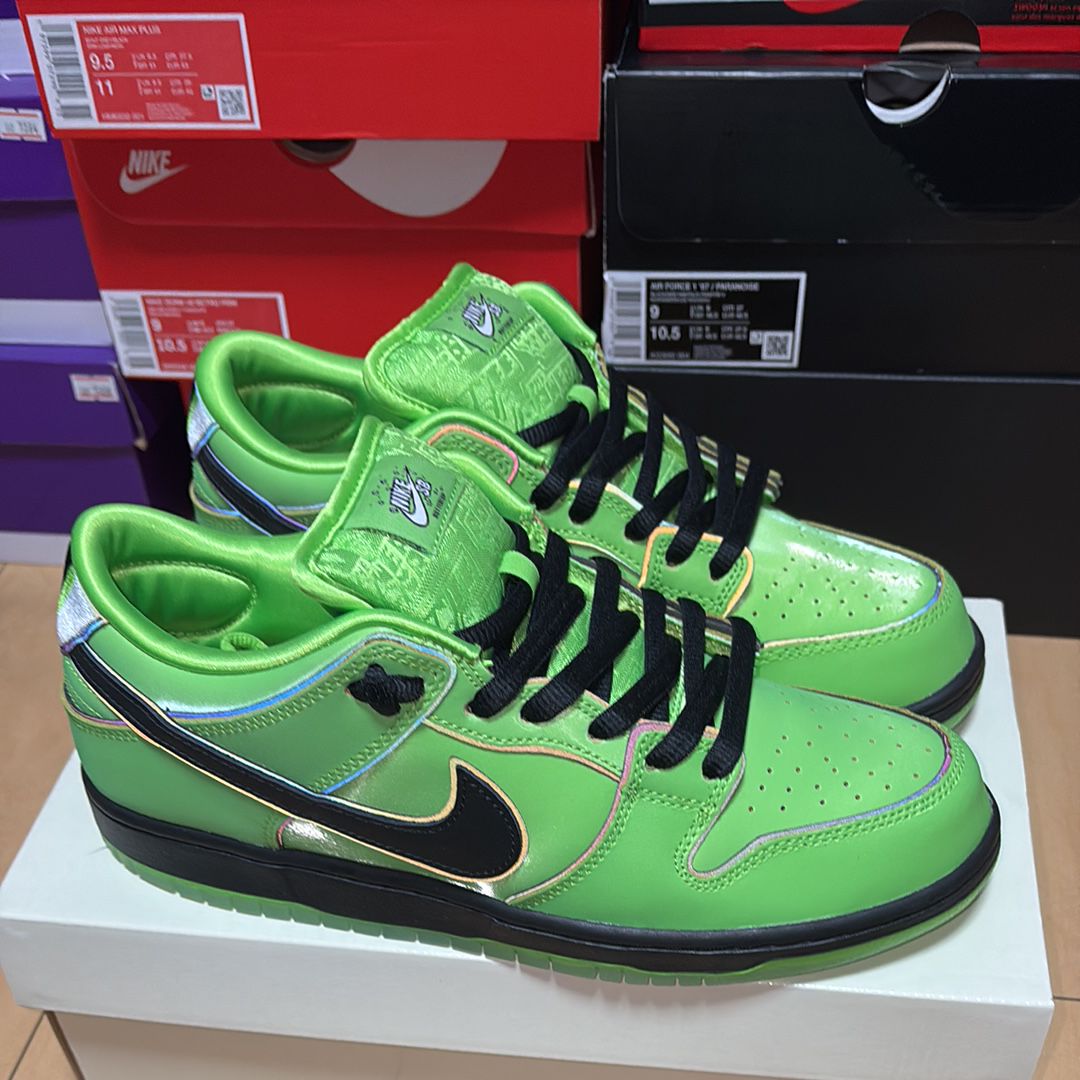 The Powerpuff Girls × Nike SB Dunk Low Pro QS "Buttercup"