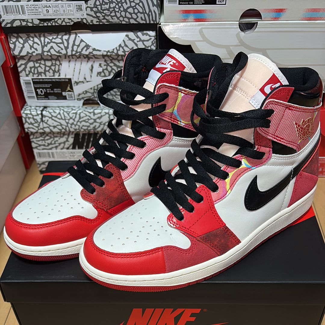 Spider-Man × Nike Air Jordan 1 Retro High OG SP "Spider-Man: Across the Spider-Verse/University Red"