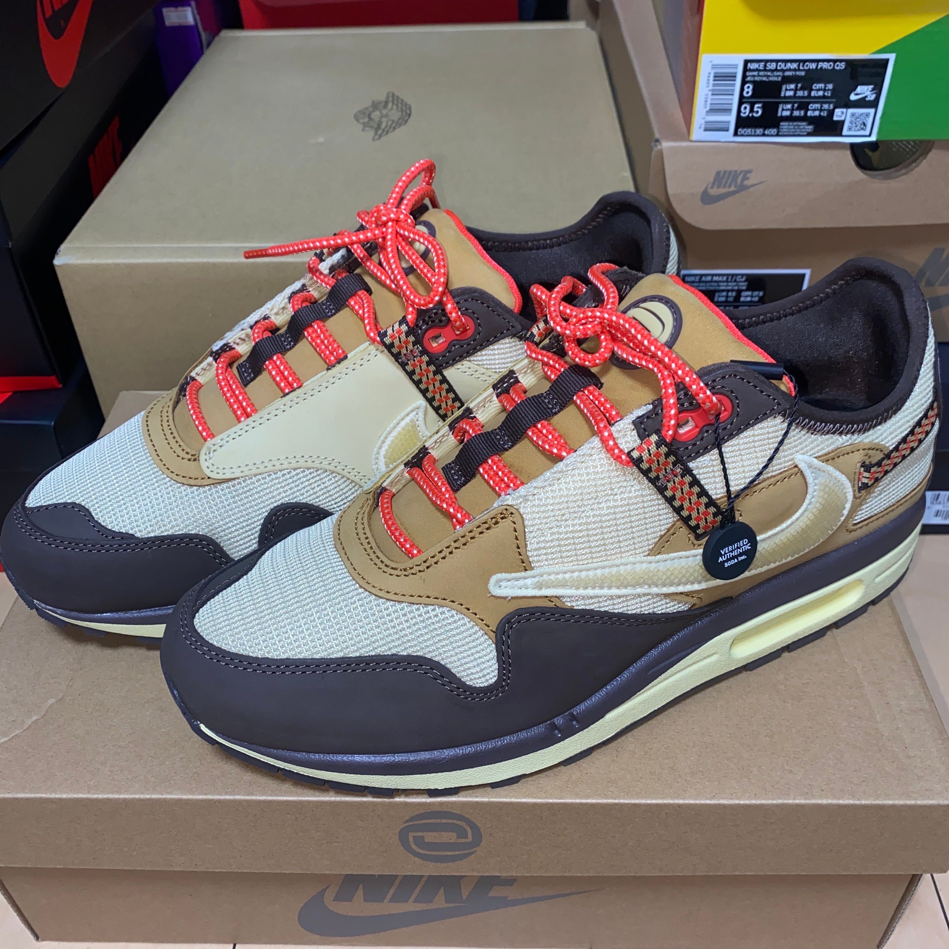 Travis Scott × Nike Air Max 1 "CACT.US Brown"