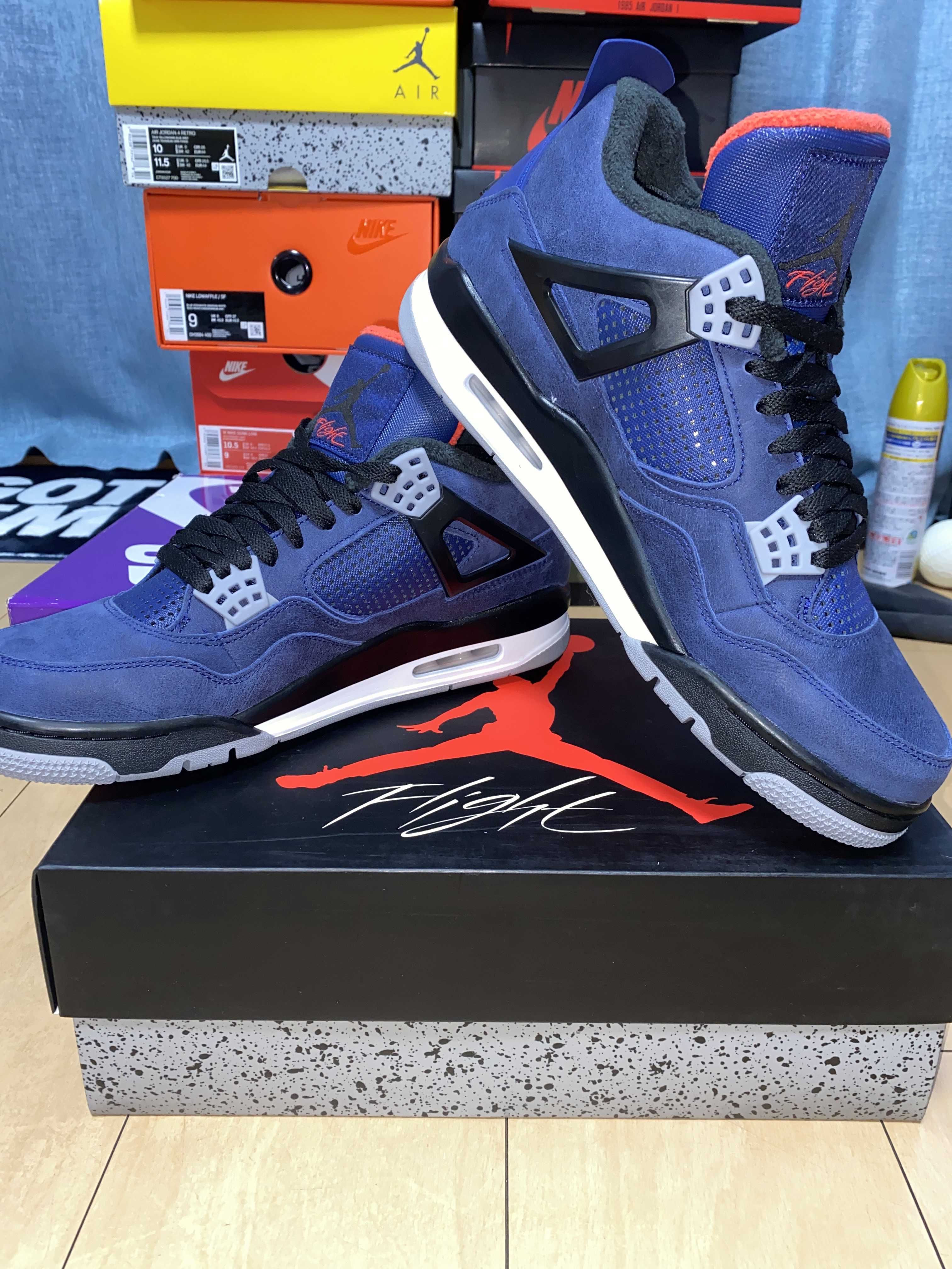 Nike Air Jordan 4 Retro WNTR "Loyal Blue/White/Black"
