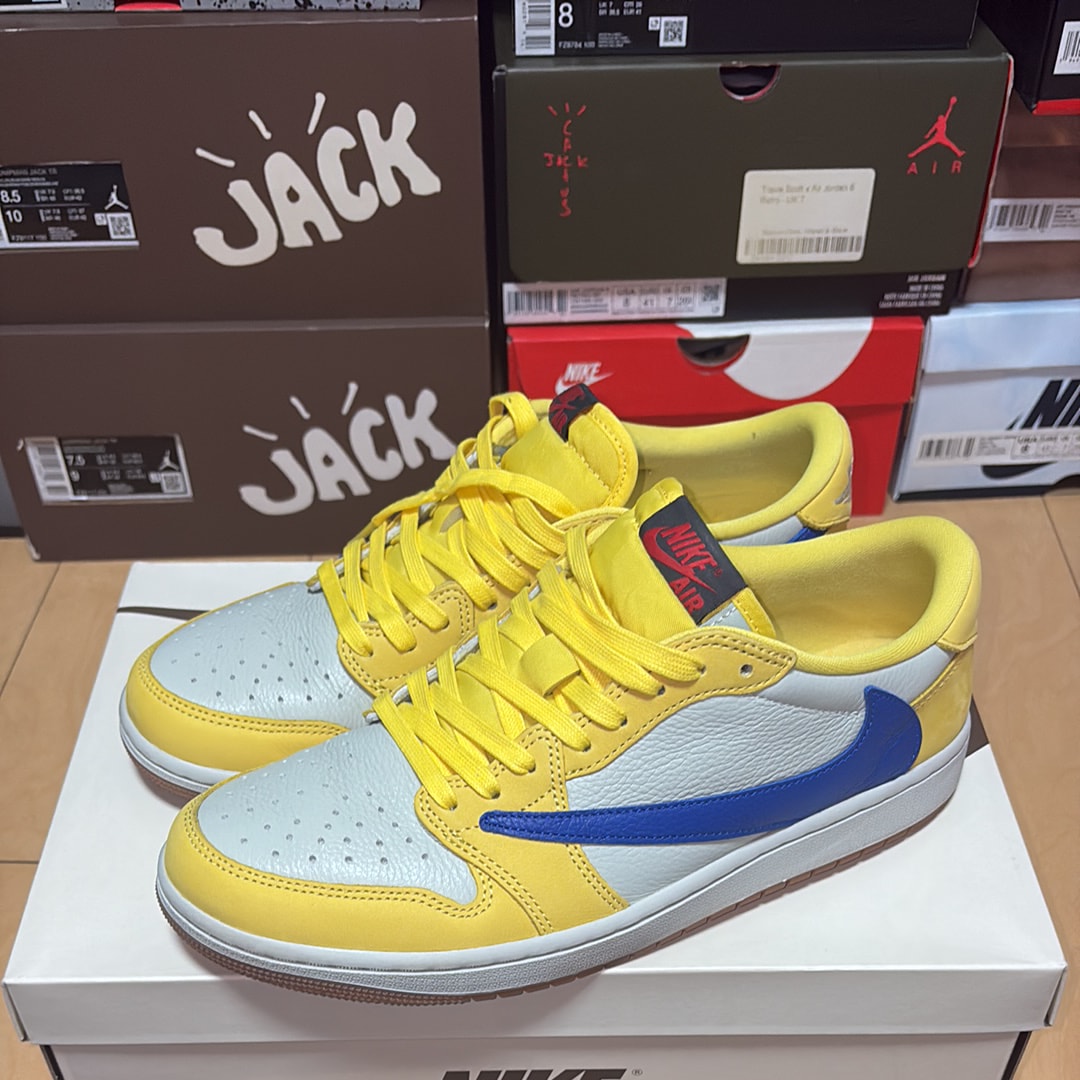 Travis Scott × Nike Women's Air Jordan 1 Retro Low OG "Canary"