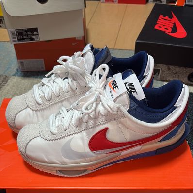 sacai × Nike Zoom Cortez "White and University Red"
