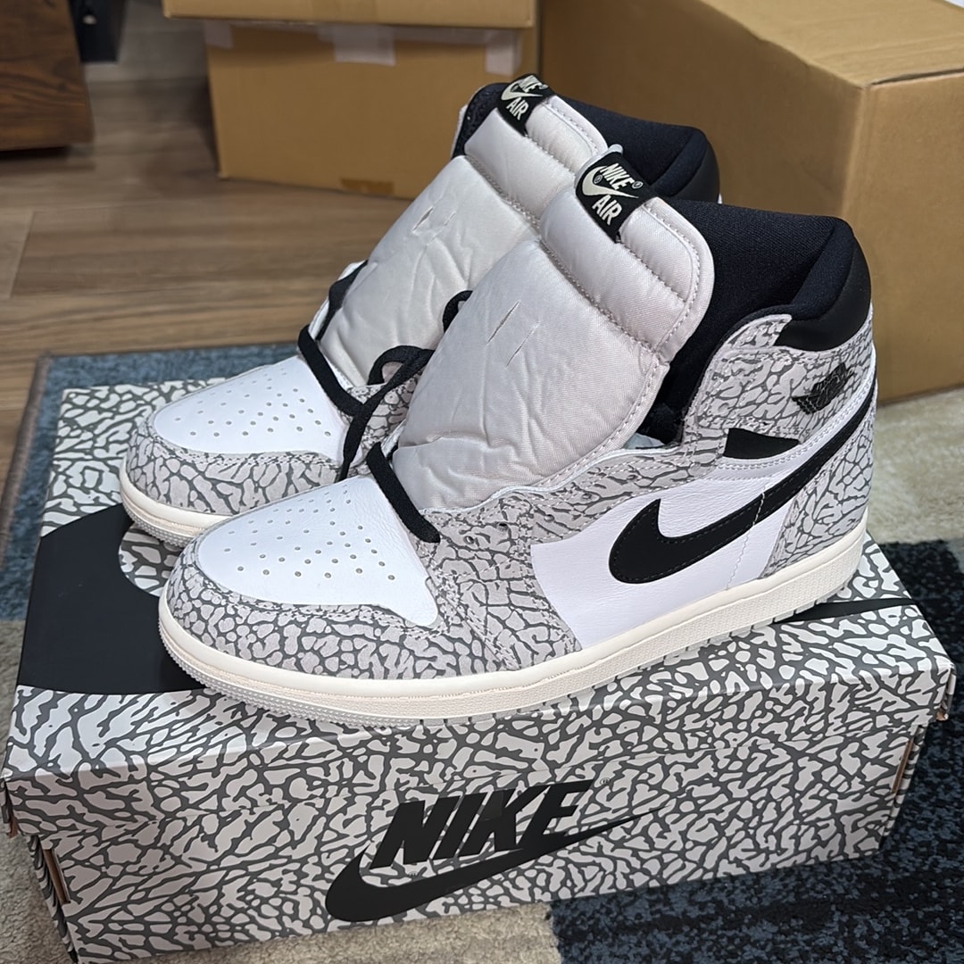 Nike Air Jordan 1 High OG "White Cement/Safari"