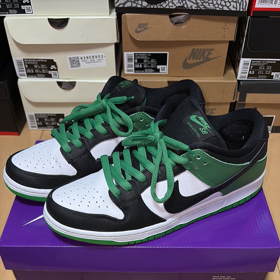 Nike SB Dunk Low Pro "Black and Classic Green"