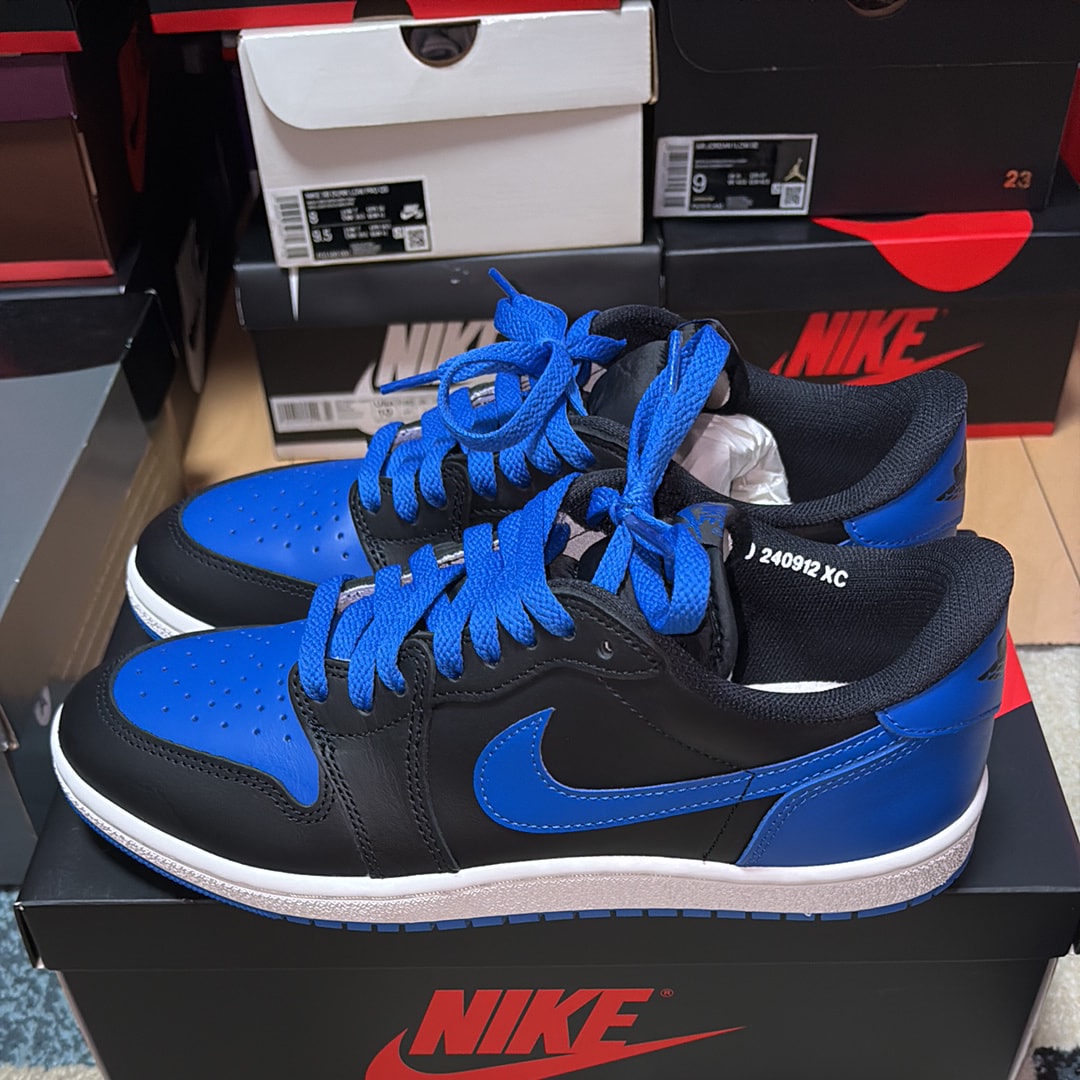 Nike Air Jordan 1 Low '85 "Black and Royal Blue"
