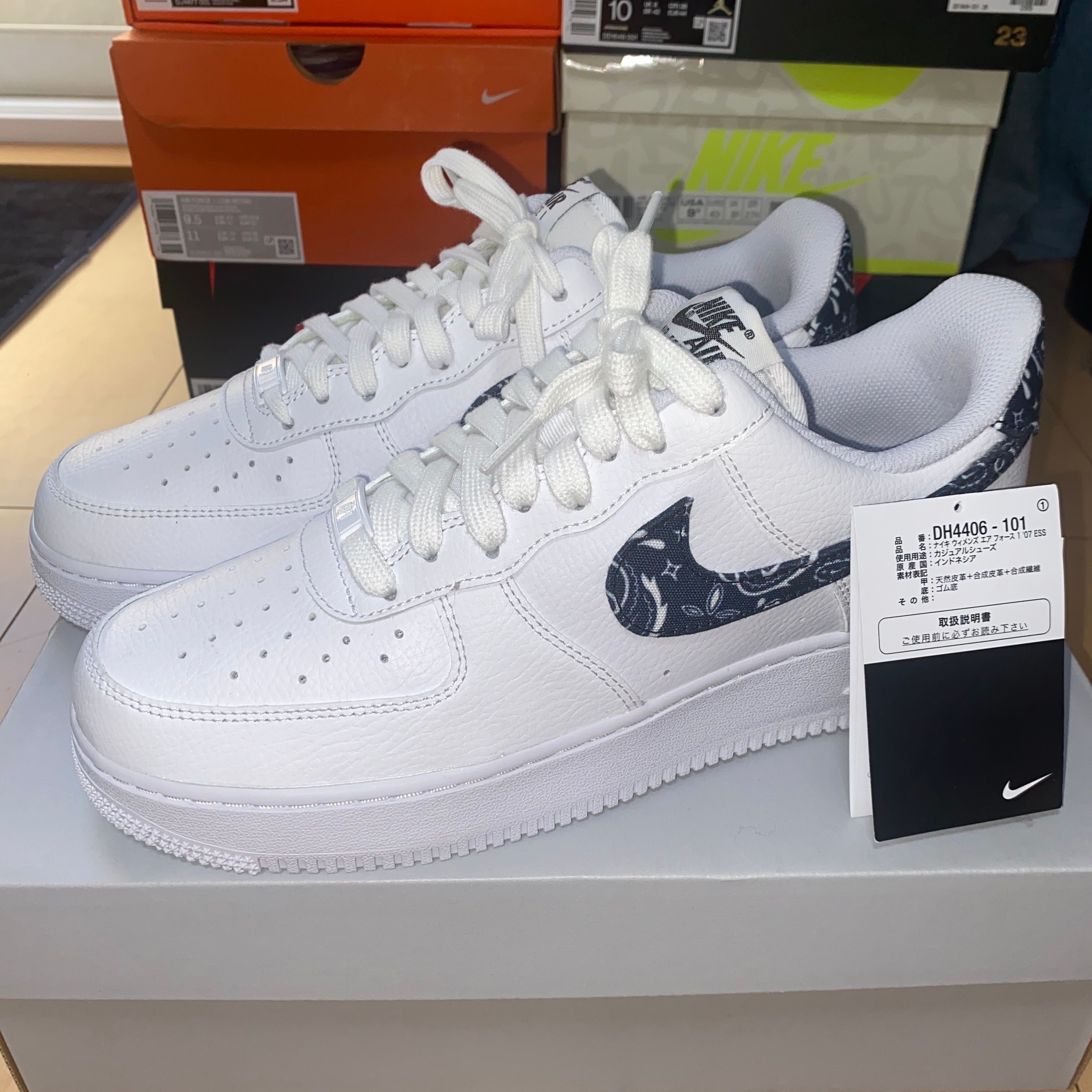 Nike Women's Air Force 1 Low '07 Essential "Black Paisley"