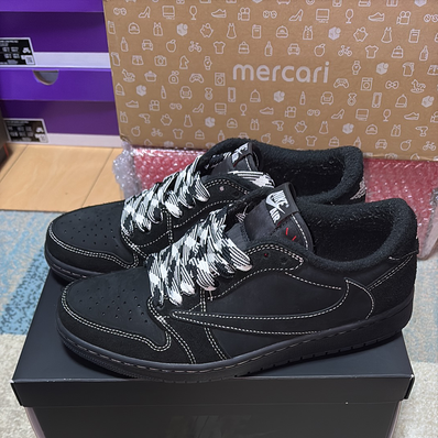 Travis Scott × Nike Air Jordan 1 Low OG SP "Black Phantom"
