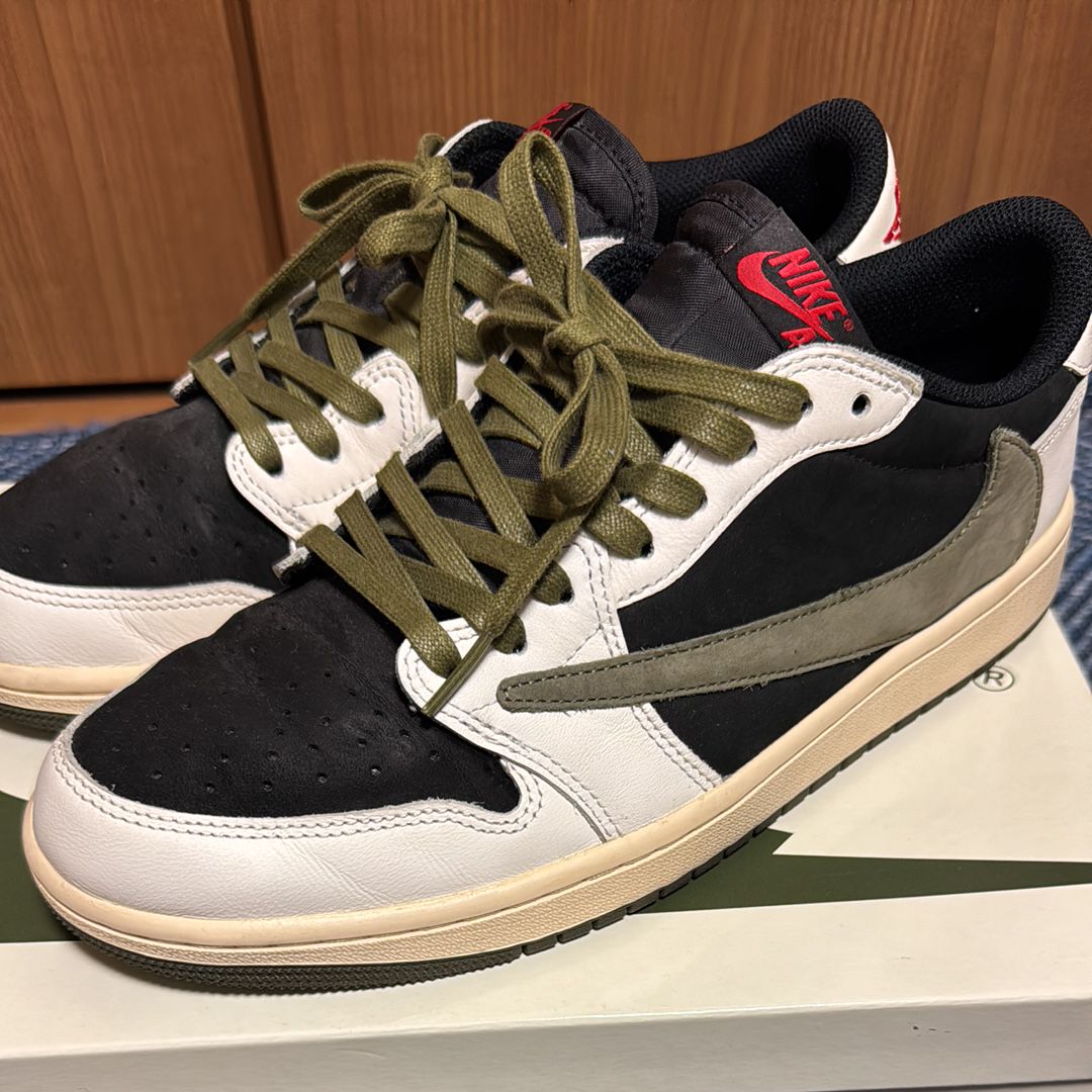 Travis Scott × Nike Women's Air Jordan 1 Low OG "Medium Olive"
