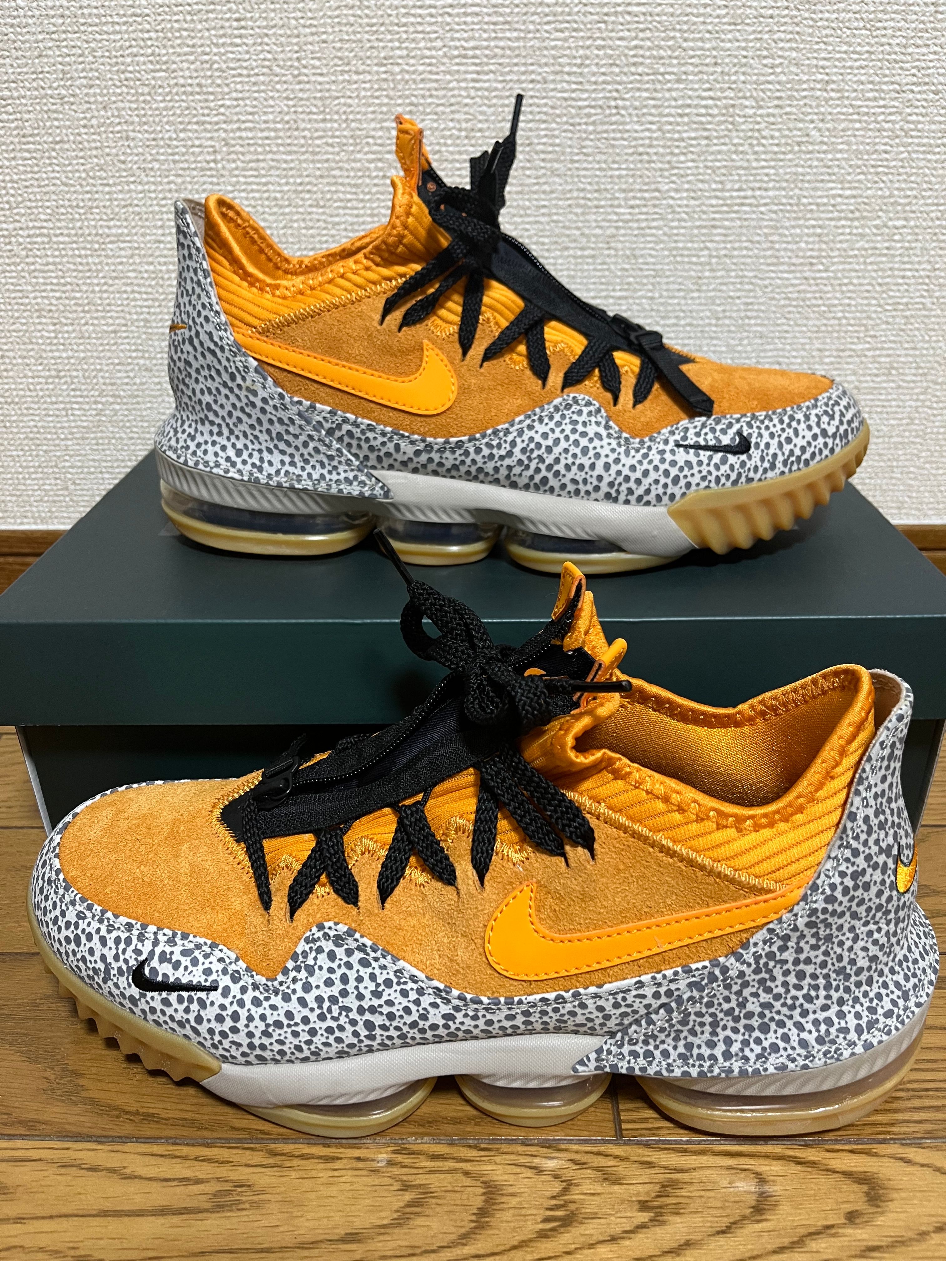 atmos × Nike LeBron 16 Low "Safari" (CD9471-800/CI3358-800)
