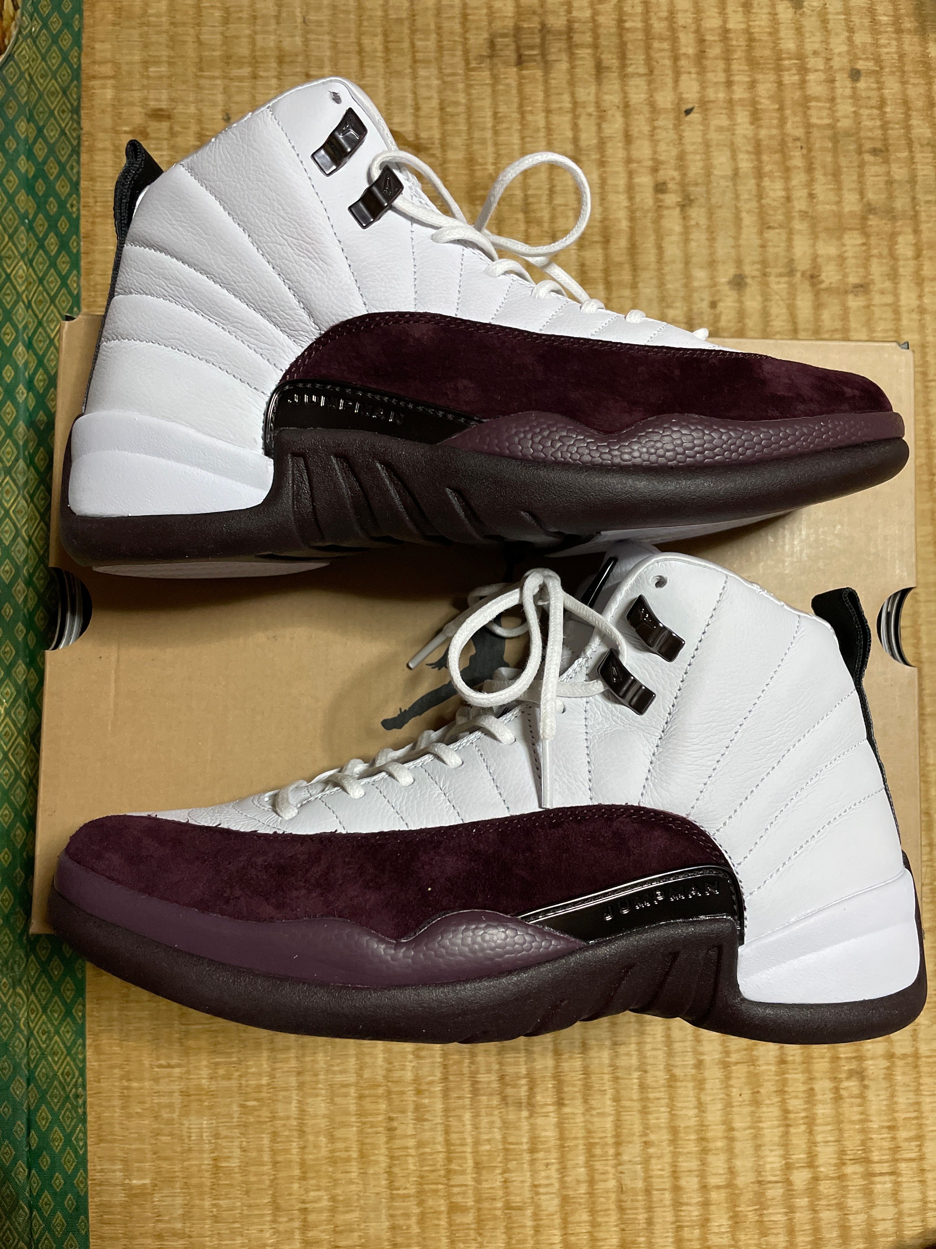 A Ma Maniere × Nike Women's Air Jordan 12 "White and Burgundy Crush"
