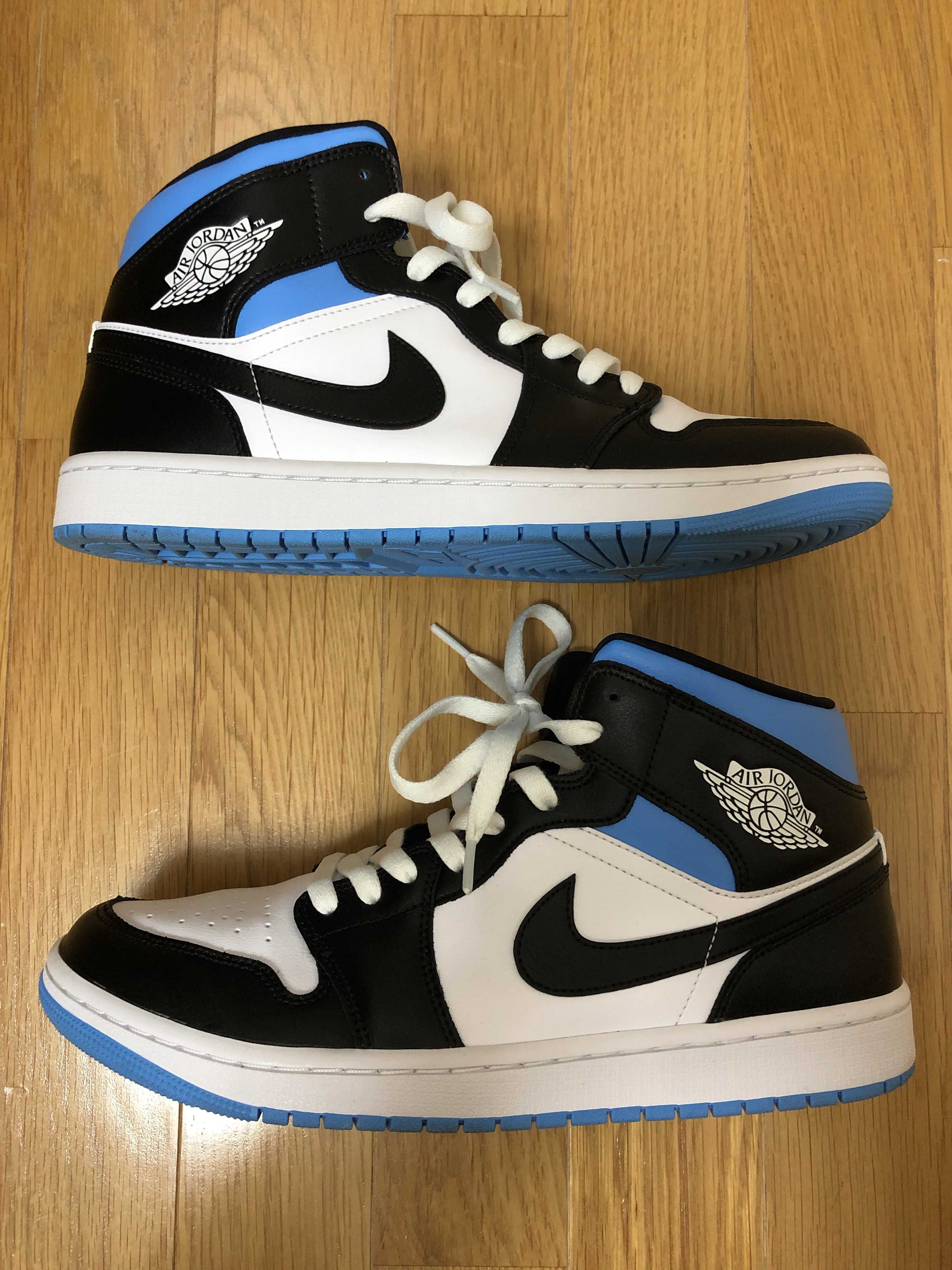 Nike Women's Air Jordan 1 Mid "Black/University Blue"