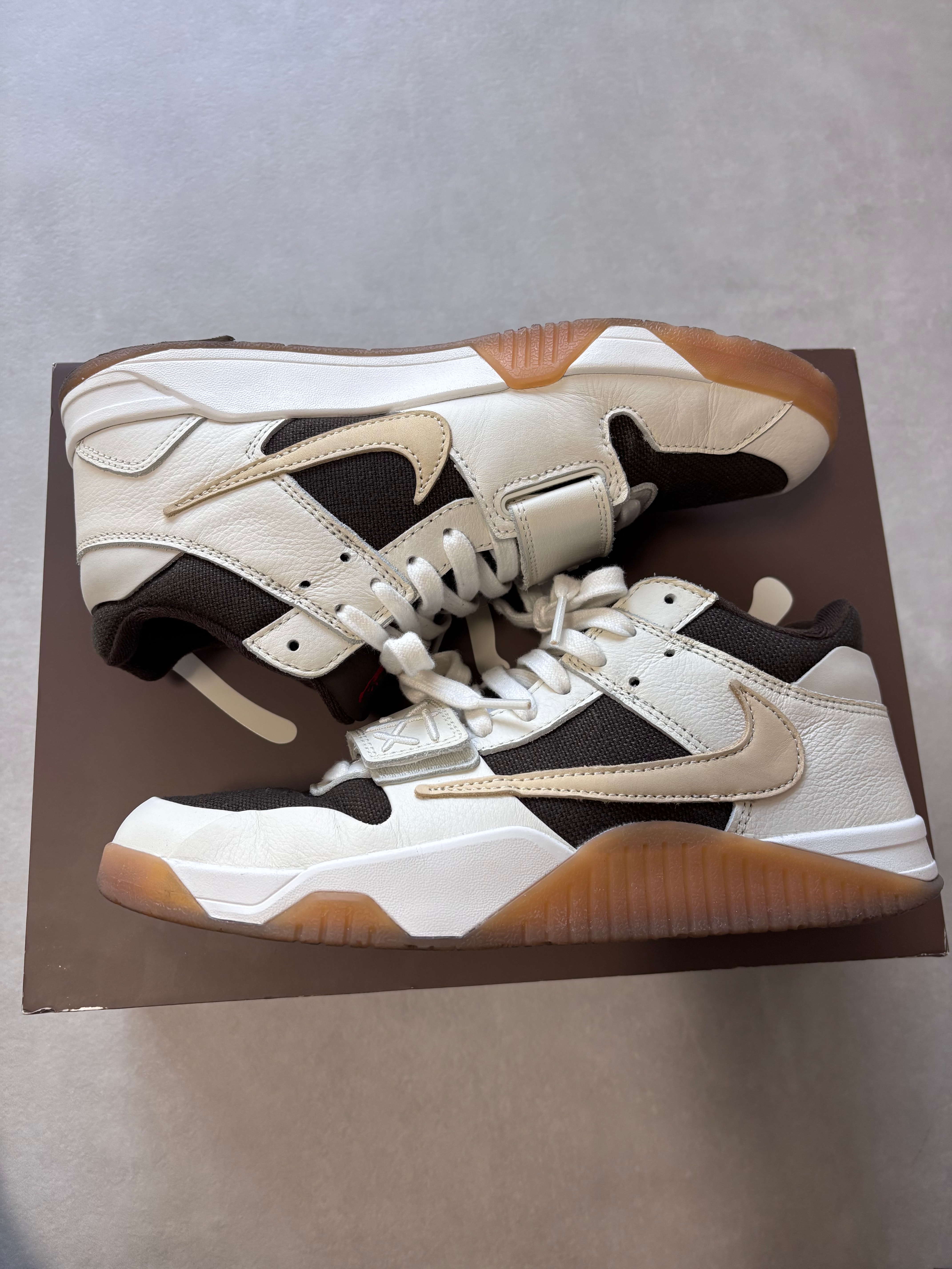 Travis Scott × Nike Jordan Jumpman Jack TR "Sail and Dark Mocha"