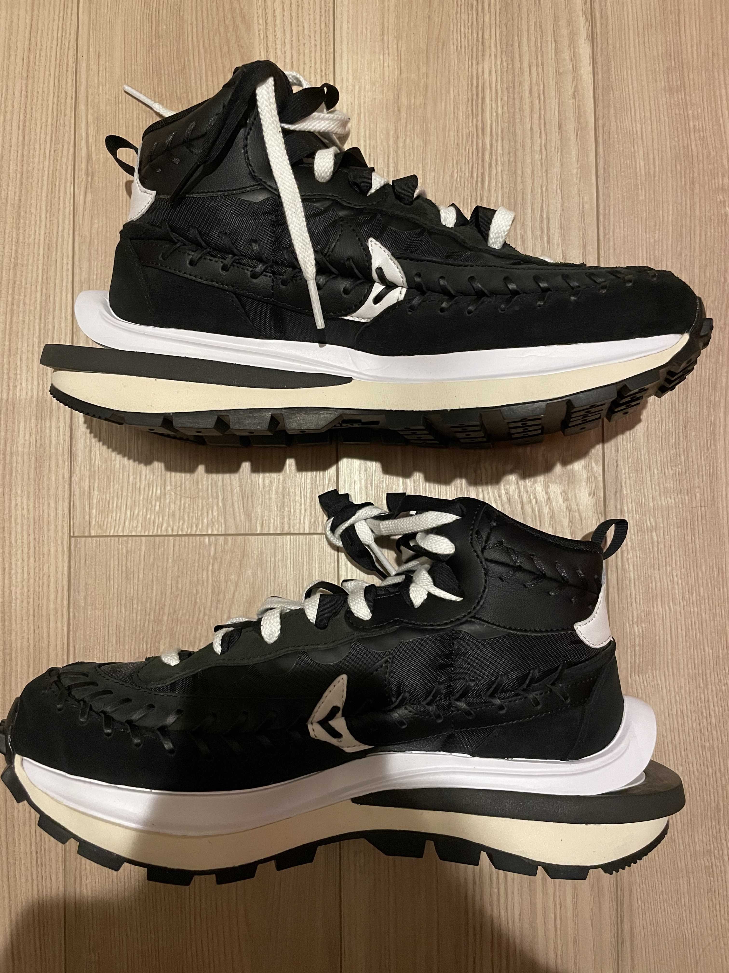 Jean-Paul Gaultier × sacai × Nike Vapor Waffle "Black/Black-White"