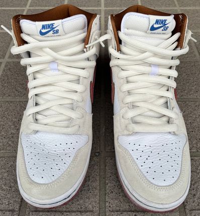 Nike Dunk High Pro "Sail/Team Crimson"