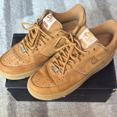 Supreme × Nike Air Force 1 Low "Flax/Wheat"
