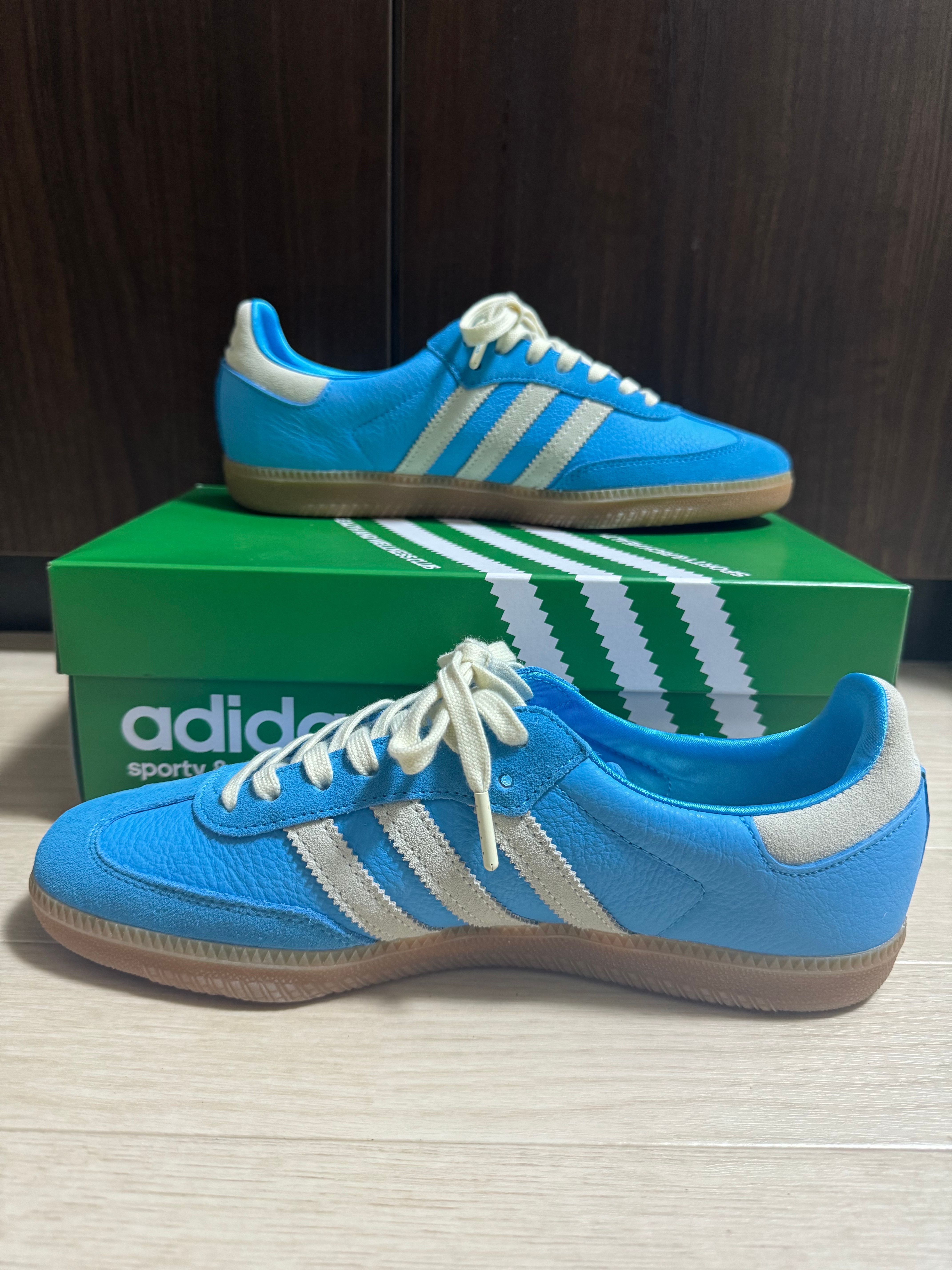 Sporty & Rich × adidas Samba OG "Blue Rush"
