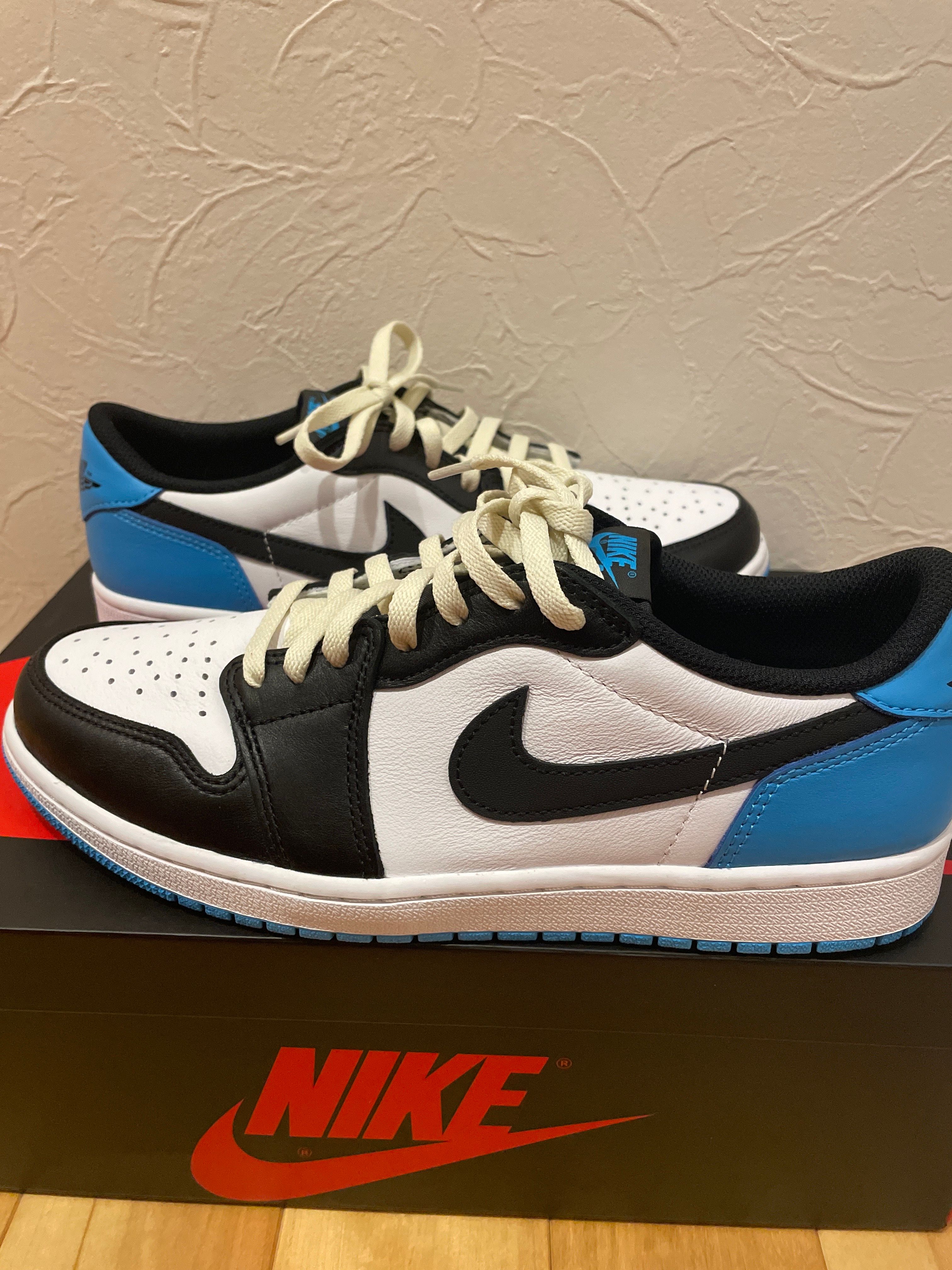 Nike Air Jordan 1 Low OG "Black and Dark Powder Blue/UNC"