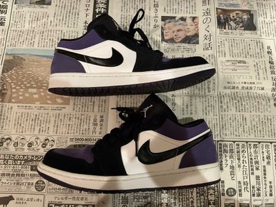 Nike Air Jordan 1 Retro Low "White/Black/Court Purple"