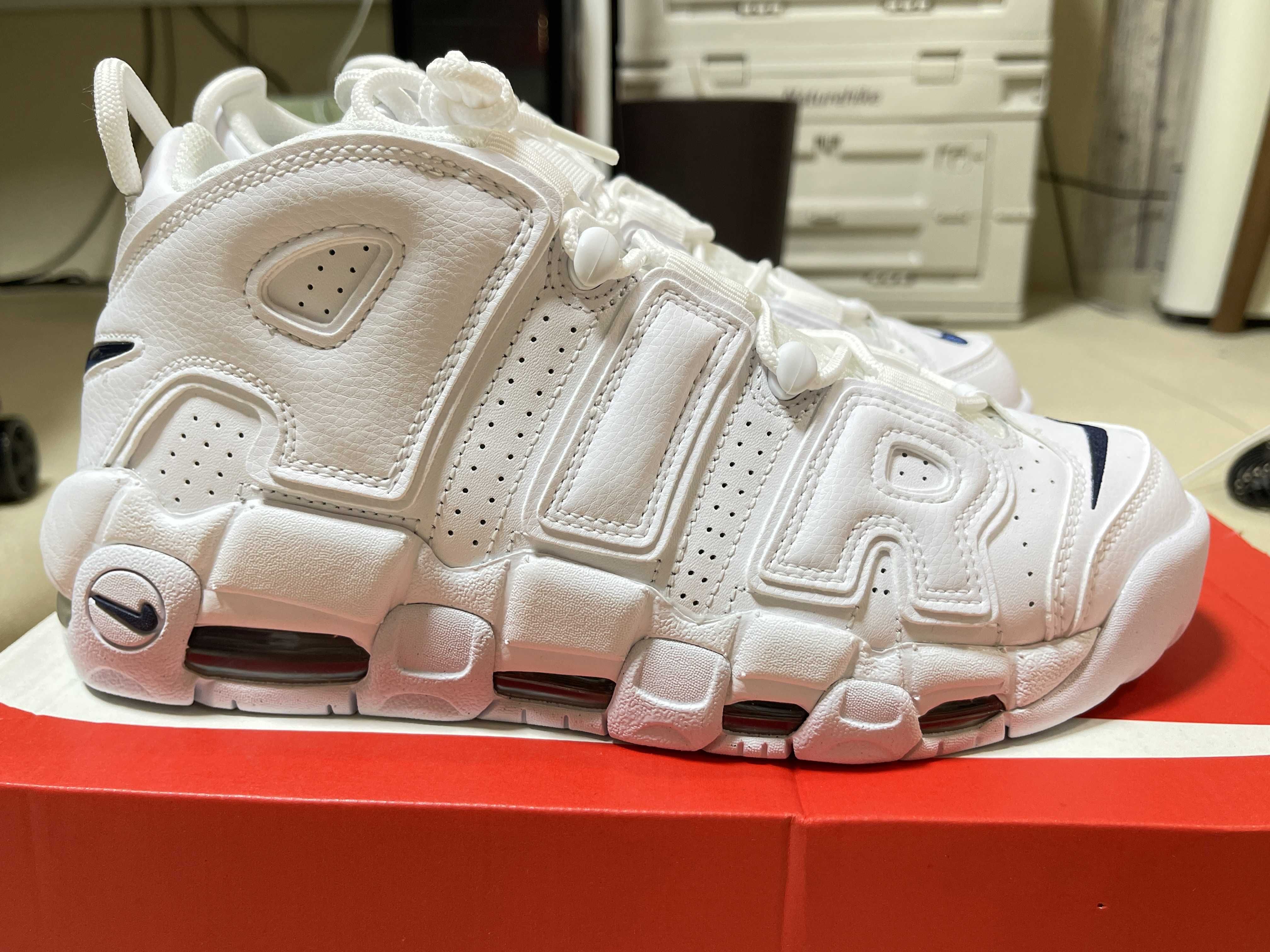 Nike Air More Uptempo "White/Midnight Navy"