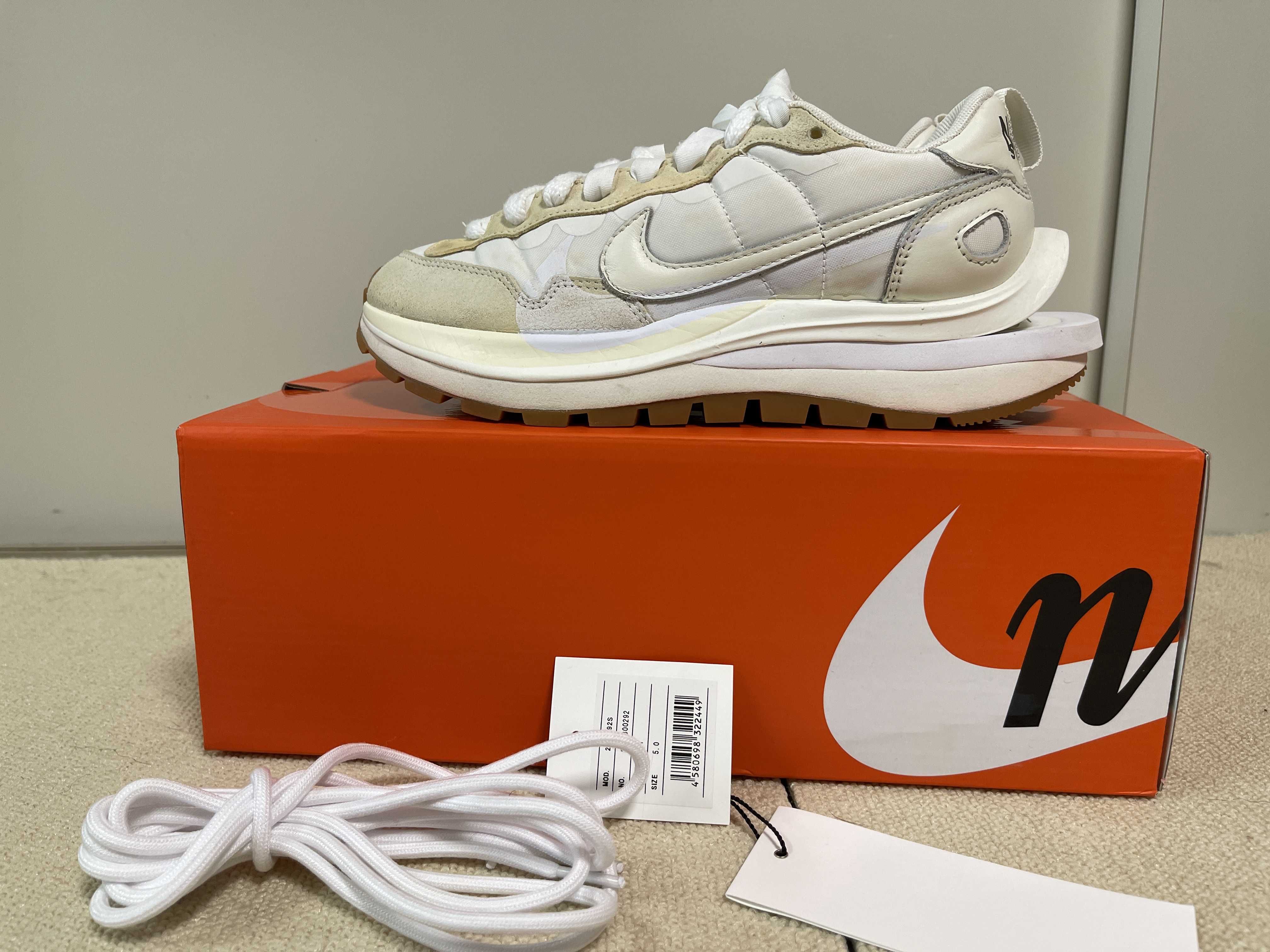 sacai × Nike Vapor Waffle "White Gum"