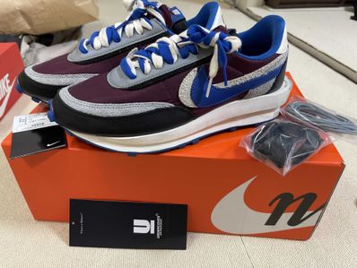 UNDERCOVER × sacai × Nike LD Waffle "Night Maroon/Pale Ivory-Ground Grey-Team Royal"