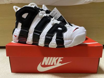NIKE AIR MORE UPTEMPO "WHITE/BLACK/UNIVERSITY RED"(2020)