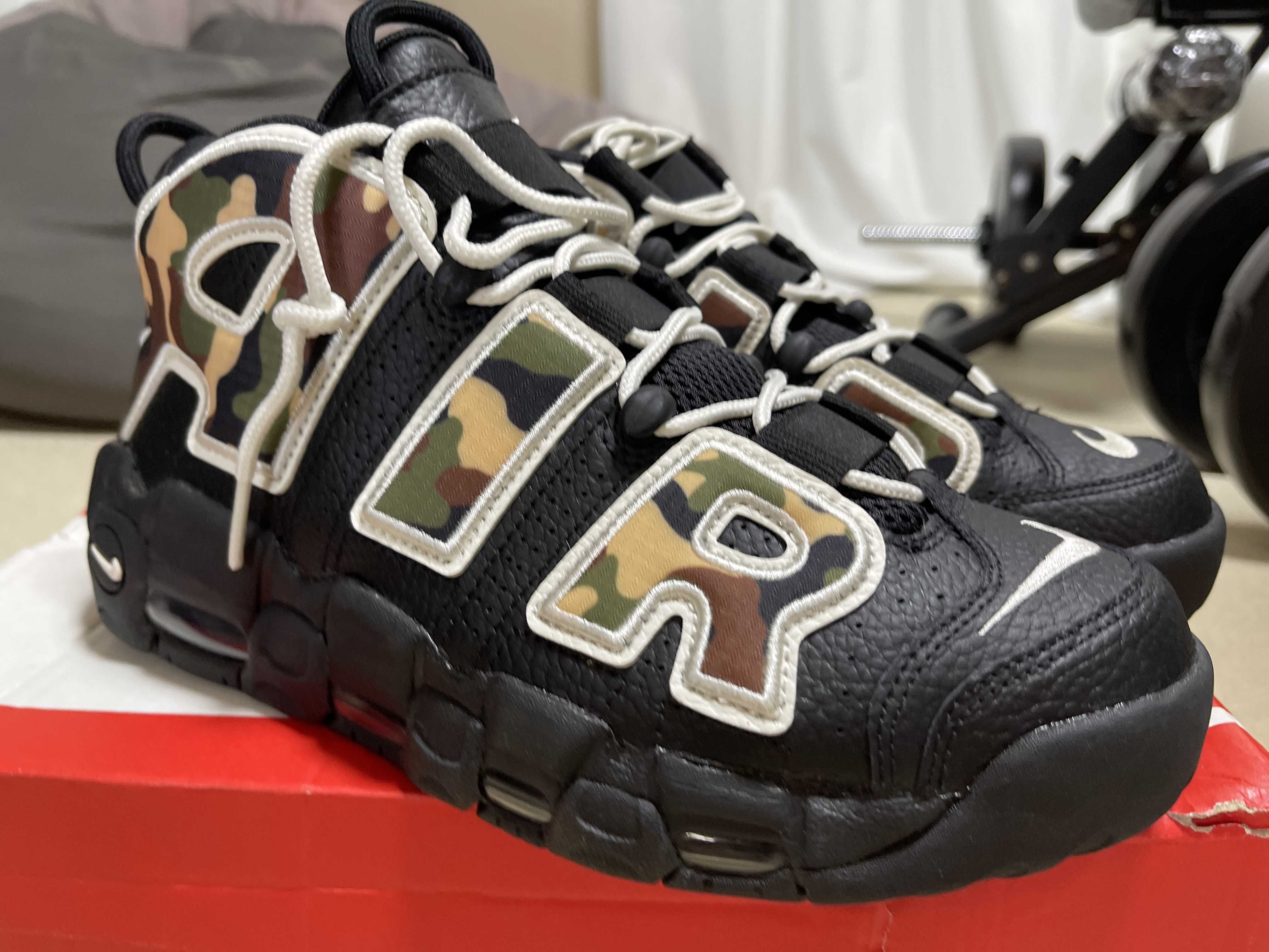 NIKE AIR MORE UPTEMPO "BLACK CAMO"